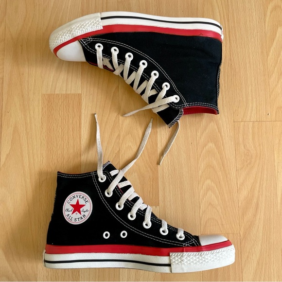VINTAGE Converse Chuck Taylor All Star High Top Sneakers Unisex 8 Women / 6 Men - Picture 9 of 14